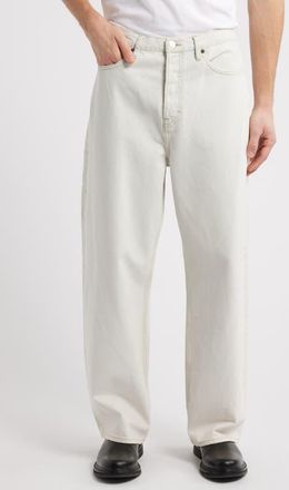 Frame Denim Baggy Straight Leg Jeans in Bleach Out at Nordstrom, Size 36