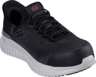 Skechers Mens Skechers Tilido Troxin ESD 200298-BKGY Black Comp Toe Work Boots ZAP16