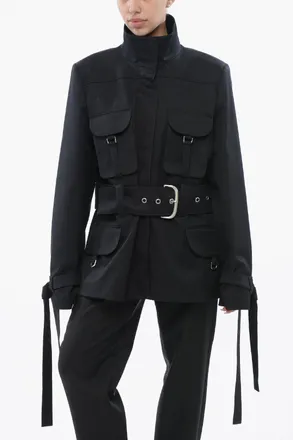 Off-white Cotton Utility Jacket BELT FIELD Off-White