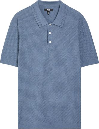 Paige Kiko Cotton-blend Polo Shirt - Blue - Xxl