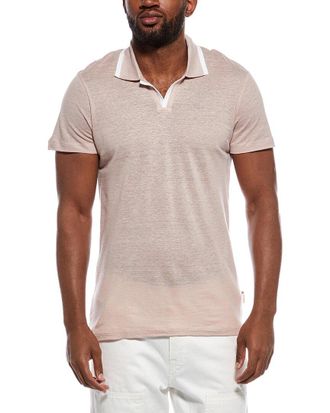 Orlebar Brown Felix Pique Linen Polo Shirt