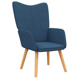 vidaXL Sill&oacute;n De Relax De Tela Azul Vidaxl
