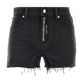 Alexander Wang Denim Shorts - female - Alexander Wang - Denim Shorts - Black - W27 - Shorts
