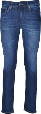 Dondup Skinny Leggings Jeans met Ritssluiting - Dames - Skinny Jeans - Blauw - W24 - Katoen - Jeans
