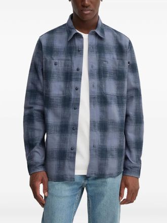 Timberland check pocket flannel shirt - men - Cotton - S - Blue
