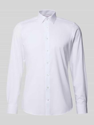 Olymp Level 5 Body Fit Business-Hemd mit Knopfleiste in Weiss, Größe 37