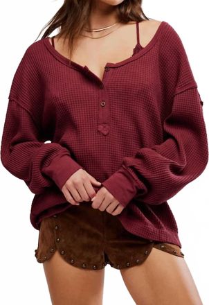 Free People Montreal Thermal Top In Dionysus