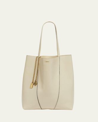 Chlo&eacute; Spin Medium Tote Bag in Leather