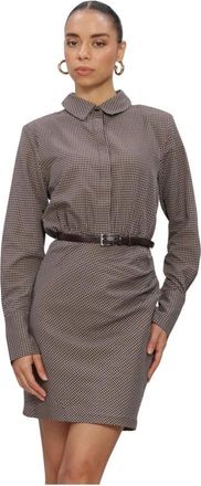Freebird by Steven Dilan Shirt Dress - Dames - Jurken - Bruin - Maat: M Katoen