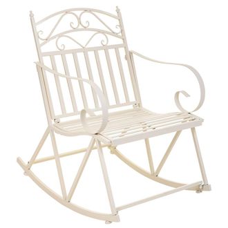 Wanderlust Deco Wanderlust Deco - Sillon Balancin De Forja Blanco 55x45x91h Cm