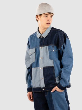Blue Tomato Denim Patchwork Jacke blue