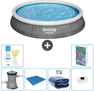 Bestway Piscina Bestway Fast Set Redonda - 396x84 Cm - 7-piezas S272