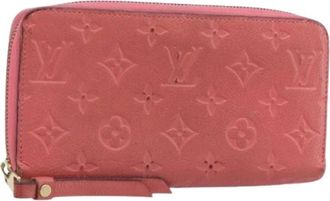 Louis Vuitton Pre-owned Wallets, female, Pink, Size: ONE SIZE Pre-owned Zippy Wallet