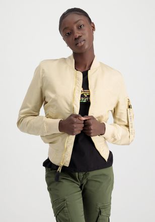 Alpha Industries Bomberjacke ALPHA INDUSTRIES MA-1 VF Light W, Damen, Gr. XS, braun (caramel), Obermaterial: 100% Nylon, Futter: 100% Nylon, Jacken Bomberjacke