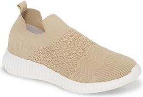 David Tate Tiptop Knit Sneaker in Taupe Stretch Fabric at Nordstrom Rack, Size 8.5