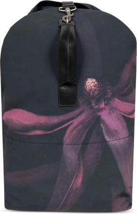 Dries Van Noten Zaino a fiori - Nero