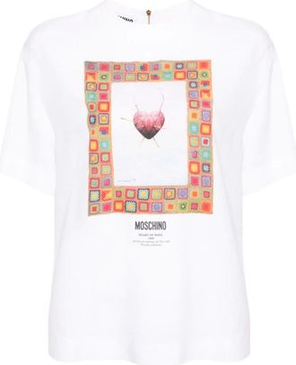 Moschino Mujer, Camisetas, Blanco, Talla: M