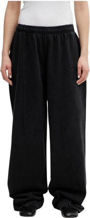 VETEMENTS Cut Trainingsbroeken - Dames - Sweatpants - Zwart - M - Katoen - Broeken