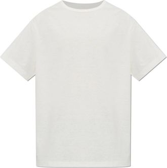 Yohji Yamamoto T-shirt met ronde hals - Heren - T-shirts - Wit - L - Katoen - Tops