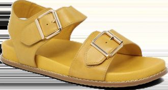 Ziera Womens Hastice Wide Sandals In Sunny Leather