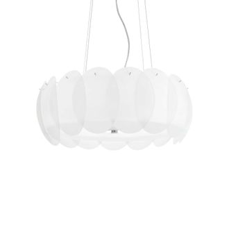 Netlighting Ovalino 8 Light Large Ceiling Pendant White E27