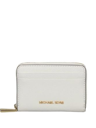 Michael Kors logo-lettering wallet - White