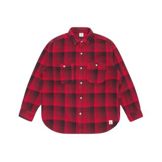 Edwin Work Shirt - Heren - Overhemden - Rood - Maat: L Katoen