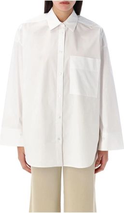 By Malene Birger Derris Katoenen Overhemd - Dames - Overhemden - Wit - XL - Katoen - Overhemden