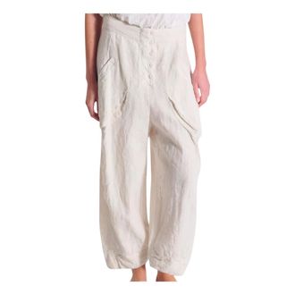 Transit Par-Such Cropped Trousers, female, Beige, Size: XS Trousers