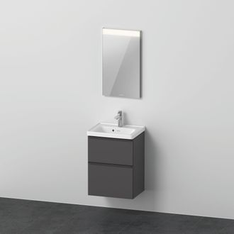 Duravit Conjunto De Muebles D-neo, Lavabo Con Mueble Suspendido Y Espejo