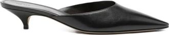 The Row Liisa Kitten Mule - female - The Row - Heeled Mules - Black - 5 1/2 UK - Shoes