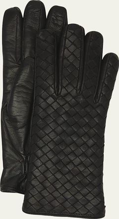 Bottega Veneta Woven Nappa Leather Gloves