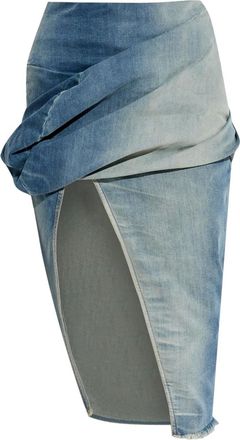 Rick Owens Gonna midi Low Twist - Blu