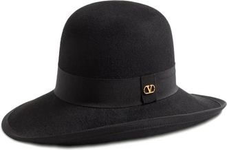Valentino Garavani Hats, female, Black, Size: 57 CM Vlogo Signature Hat
