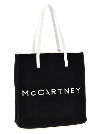 Stella McCartney Logo-Print Bananatex Tote Bag - Black