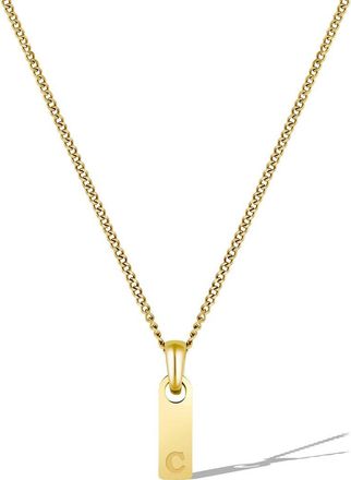 Vincero Mens Initial Pendant Necklace in Gold - C at Nordstrom