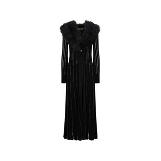 Blumarine Cardigans, female, Black, Size: M Cardigan Lungo in Maglia