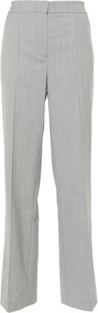 Twinset Melange Grijze Broek - Dames - Wijde Broeken - Grijs - S - Broeken
