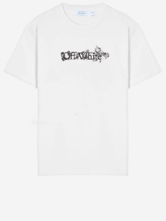 Off-white Gebroken wit katoenen T-shirt met logo