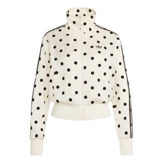 adidas (WMNS) adidas Satin Polka Dots TT Track Jacket Asia Sizing Off White KV1165