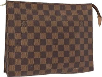 Louis Vuitton Pre-owned Clutches, female, Brown, Size: ONE SIZE Pre-owned Vintage Canvas Clutch