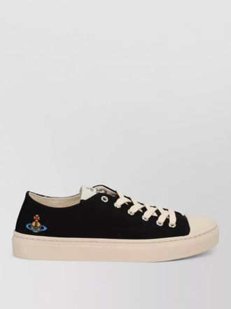 Vivienne Westwood canvas low top sneakers rubber sole
