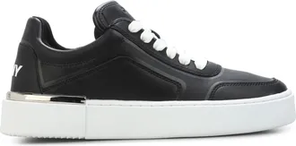 DKNY Womens Baylor Slip On Trainers in Black Leather - Size UK 5.5