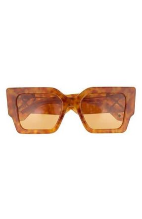 Off-white Catalina 55mm Square Sunglasses in Light Havana Camel at Nordstrom Rack