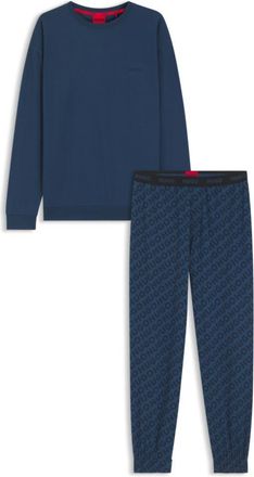 HUGO BOSS Stretch-cotton pajama set with logo details