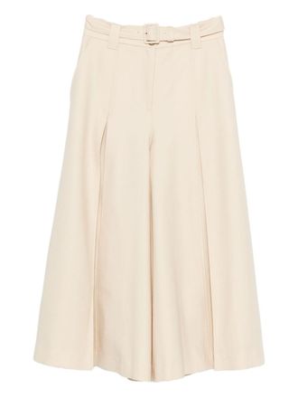 Zimmermann Womens Belted Wide-Leg Wool Blend Trousers