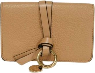Chlo&eacute; Pre-owned Wallets, female, Brown, Size: ONE SIZE Pre-owned Card Case