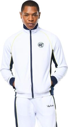 Sergio Tacchini Corsa Track Jacket in Brilliant White at Nordstrom, Size Xxx-Large