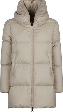 Herno A-Shape Padded Down Jacket With High Collar