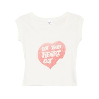 Re/Done Viwhi T-Shirt - Dames - Tops - Wit - Maat: S Katoen
